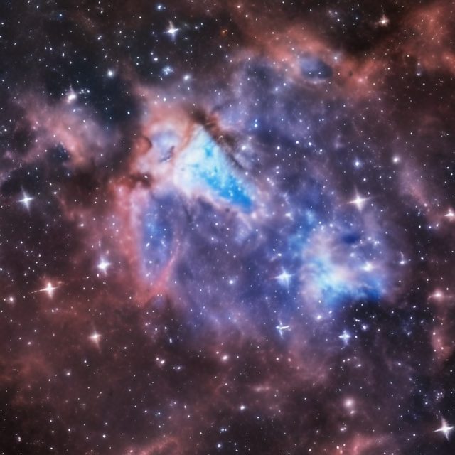 Space Gas Galaxy Milky way with Stars Free Stock Image