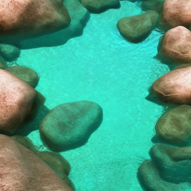 Tropical Rock Pool Free Stock Image Download