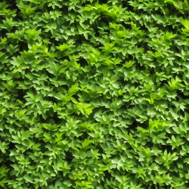 Painted Effect Green Plant Leaves Stock Image