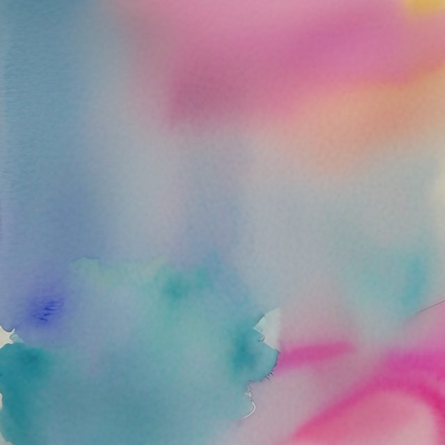 Pink and Turquoise Watercolor Background